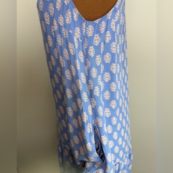 Lucky Brand Breezy Sleeveless Shirt Dress Ruffle Hem Size Small - Picture 3 of 9